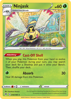 Ninjask (014/185) [Sword & Shield: Vivid Voltage] | Gam3 Escape