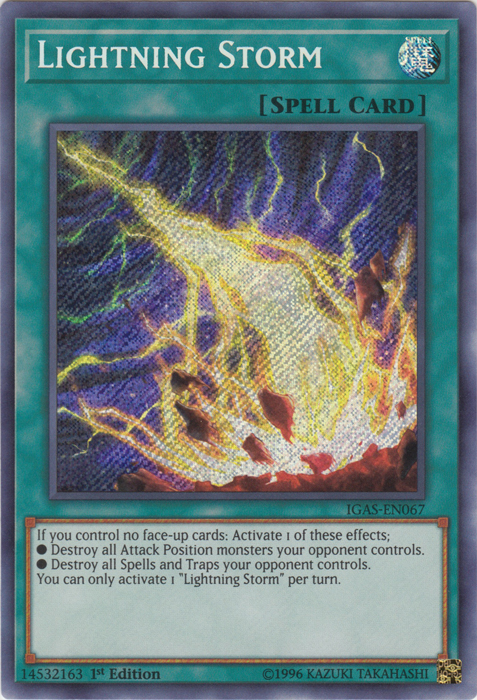 Lightning Storm [IGAS-EN067] Secret Rare | Gam3 Escape
