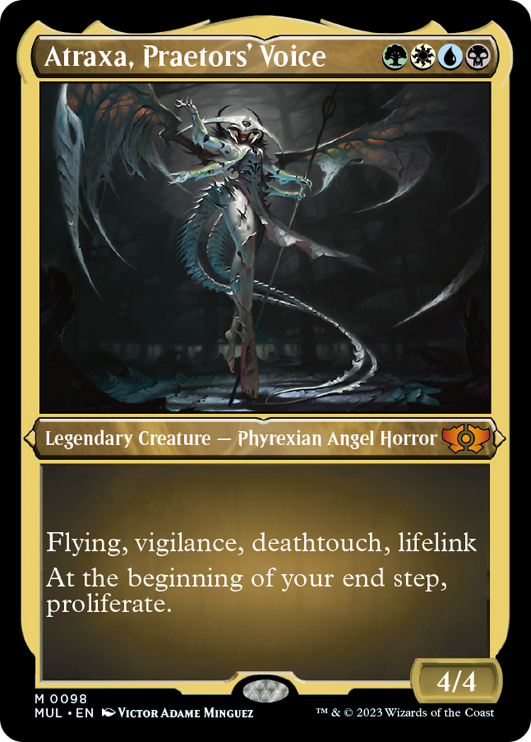 Atraxa, Praetors' Voice (Foil Etched) [Multiverse Legends] | Gam3 Escape