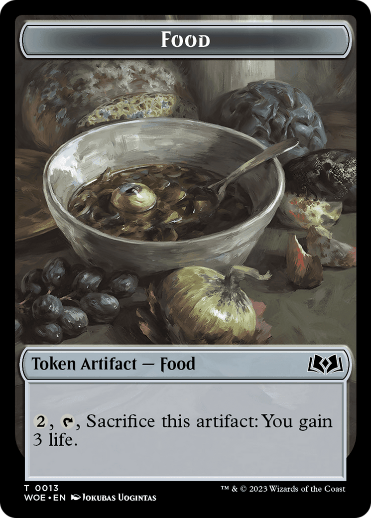 Faerie // Food (0013) Double-Sided Token [Wilds of Eldraine Tokens] | Gam3 Escape