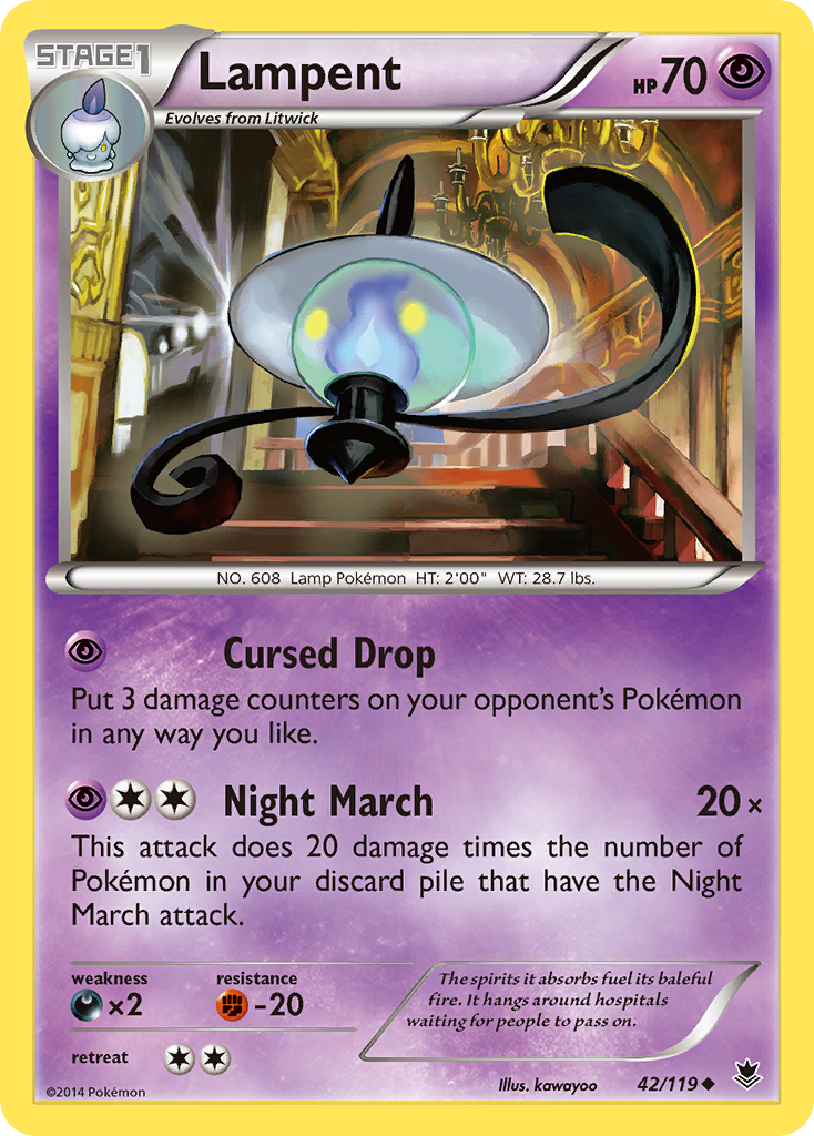 Lampent (42/119) [XY: Phantom Forces] | Gam3 Escape