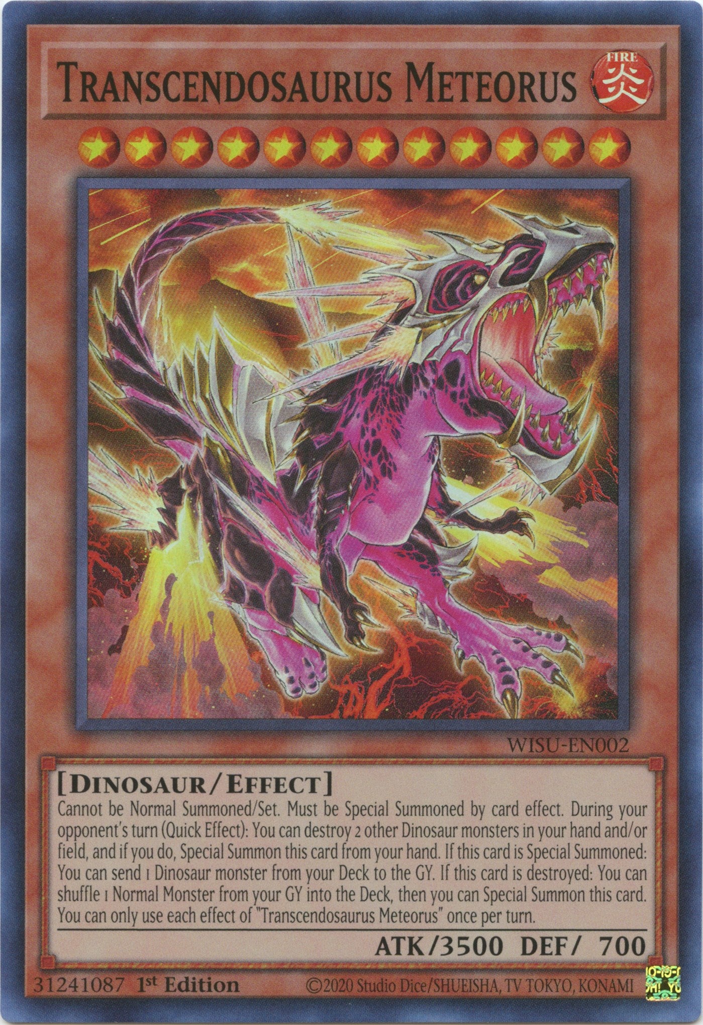 Transcendosaurus Meteorus [WISU-EN002] Super Rare | Gam3 Escape