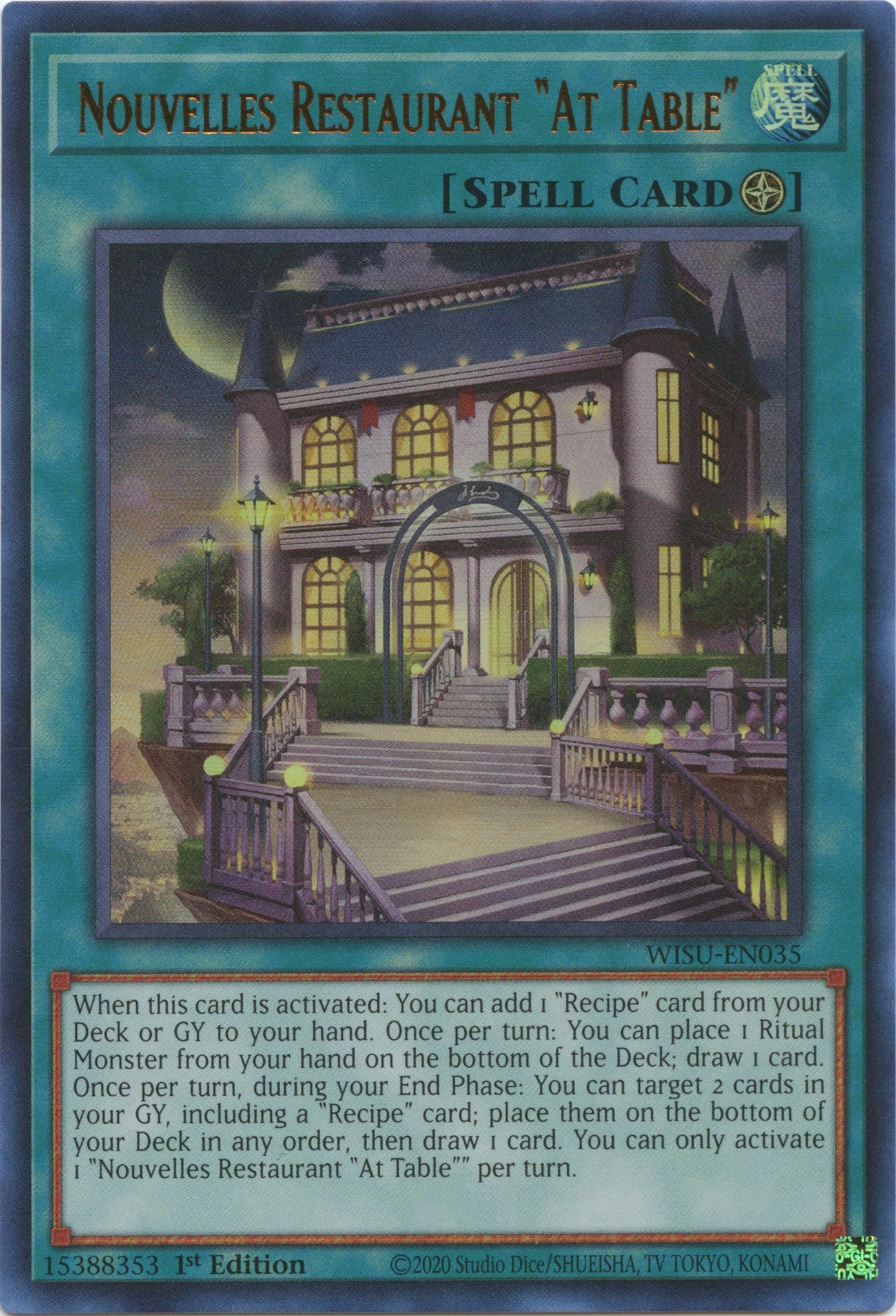 Nouvelles Restaurant "At Table" [WISU-EN035] Ultra Rare | Gam3 Escape