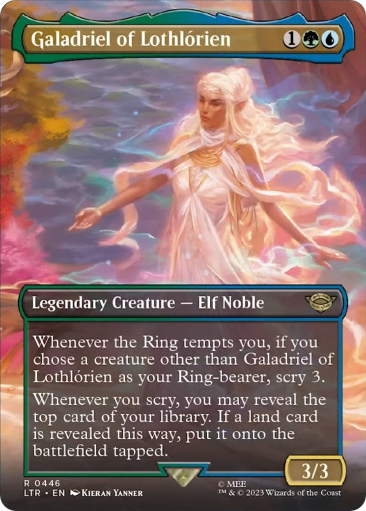 Galadriel of Lothlorien (Borderless Alternate Art) [The Lord of the Rings: Tales of Middle-Earth] | Gam3 Escape