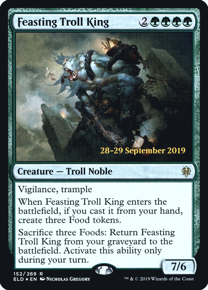 Feasting Troll King  [Throne of Eldraine Prerelease Promos] | Gam3 Escape