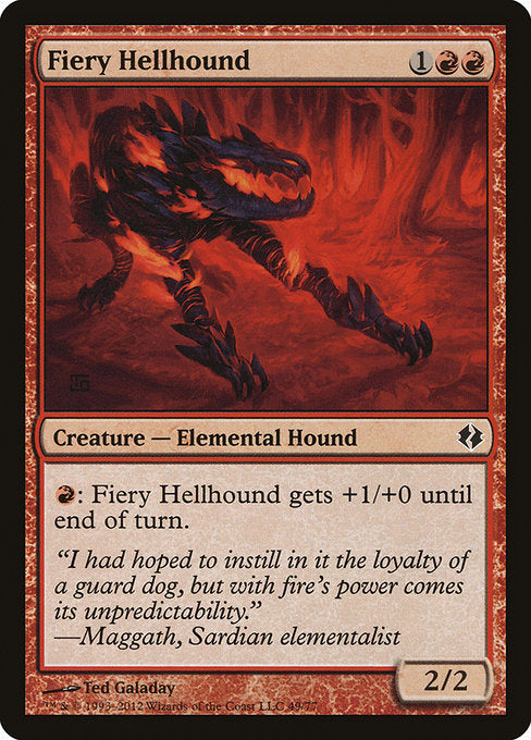 Fiery Hellhound [Duel Decks: Venser vs. Koth] | Gam3 Escape