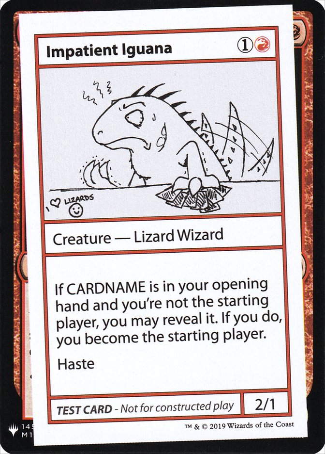 Impatient Iguana [Mystery Booster Playtest Cards] | Gam3 Escape