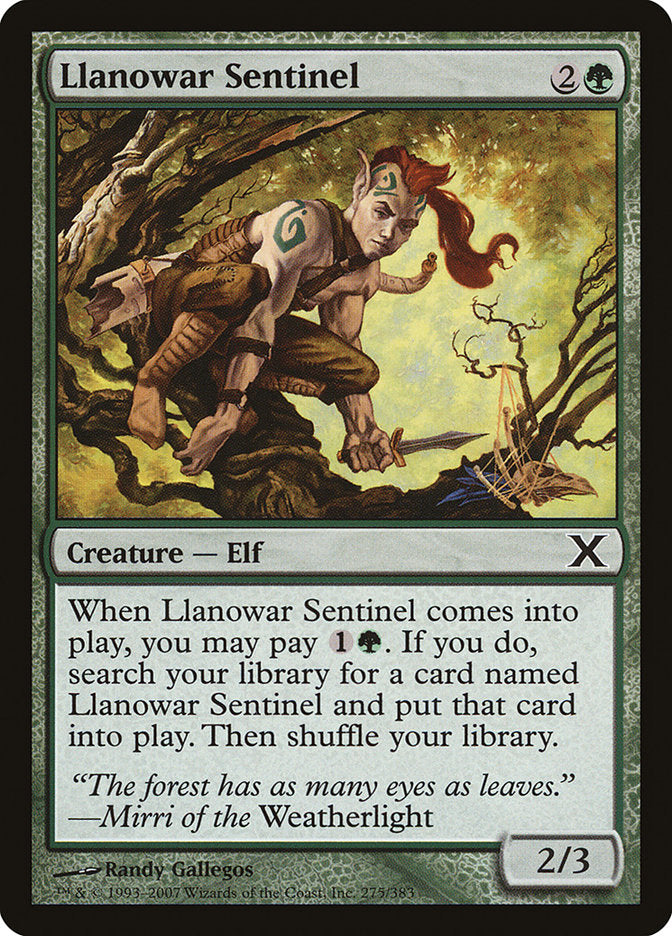 Llanowar Sentinel [Tenth Edition] | Gam3 Escape