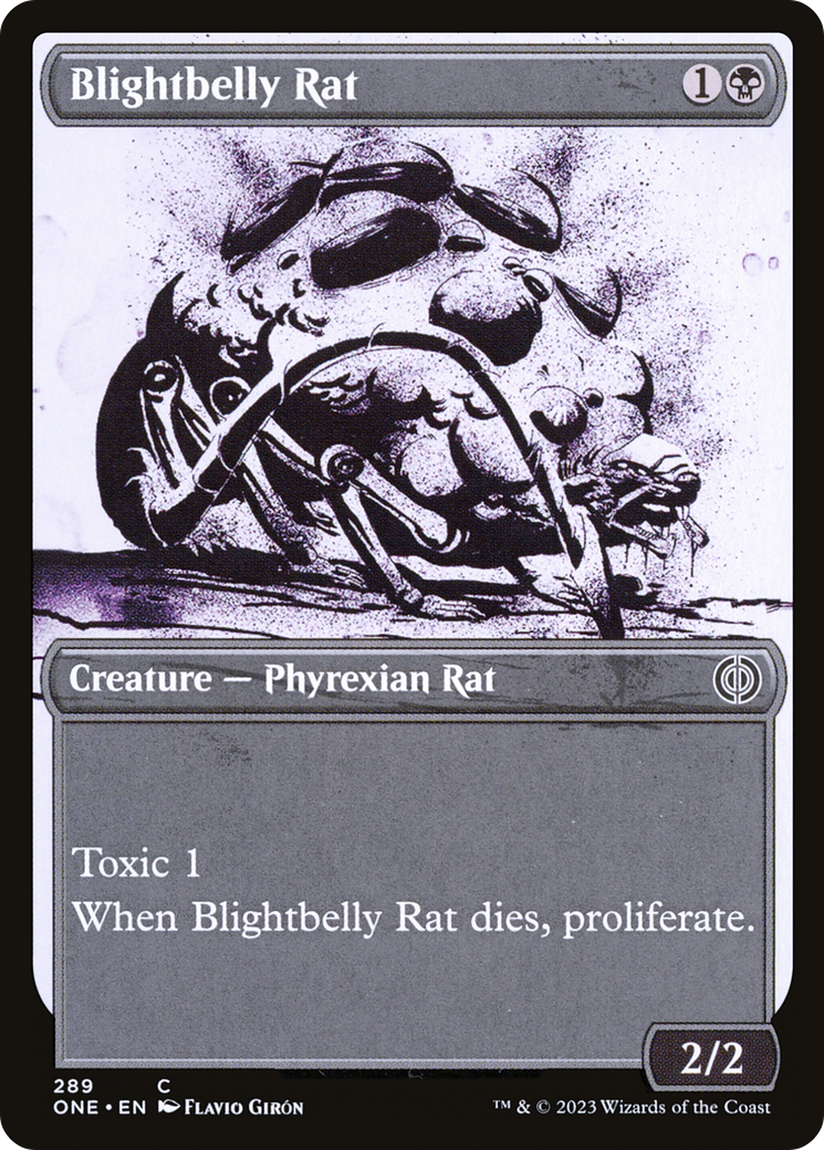 Blightbelly Rat (Showcase Ichor) [Phyrexia: All Will Be One] | Gam3 Escape