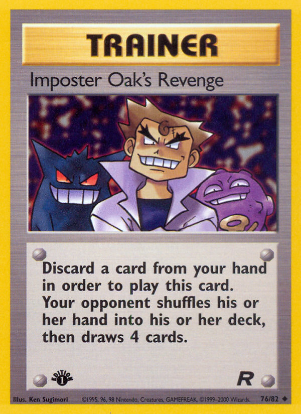 Imposter Oak's Revenge (76/82) [Team Rocket 1st Edition] | Gam3 Escape