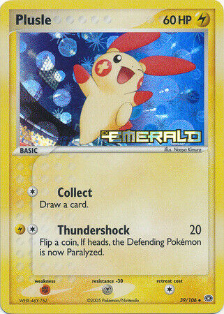 Plusle (39/106) (Stamped) [EX: Emerald] | Gam3 Escape