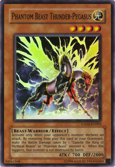 Phantom Beast Thunder-Pegasus [GX02-EN003] Super Rare | Gam3 Escape