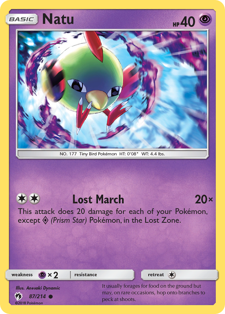 Natu (87/214) [Sun & Moon: Lost Thunder] | Gam3 Escape