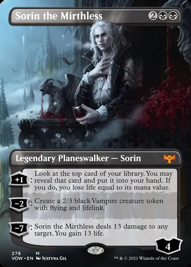 Sorin the Mirthless (Borderless) [Innistrad: Crimson Vow] | Gam3 Escape