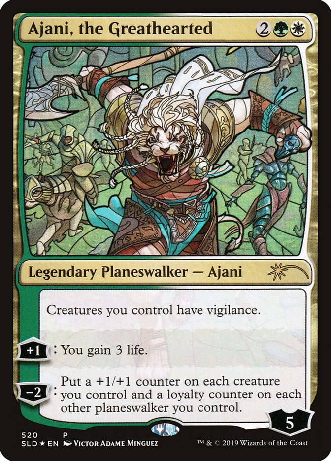 Ajani, the Greathearted (Stained Glass) [Secret Lair Drop Promos] | Gam3 Escape