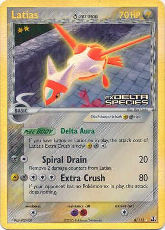 Latias (8/113) (Delta Species) (Stamped) [EX: Delta Species] | Gam3 Escape