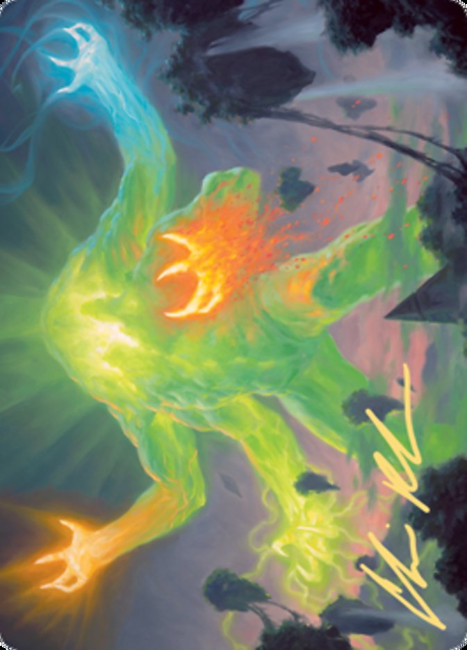 Omnath, Locus of Creation Art Card (Gold-Stamped Signature) [Zendikar Rising Art Series] | Gam3 Escape