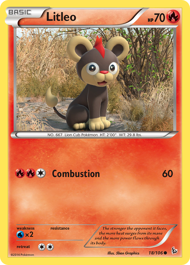 Litleo (18/106) [XY: Flashfire] | Gam3 Escape