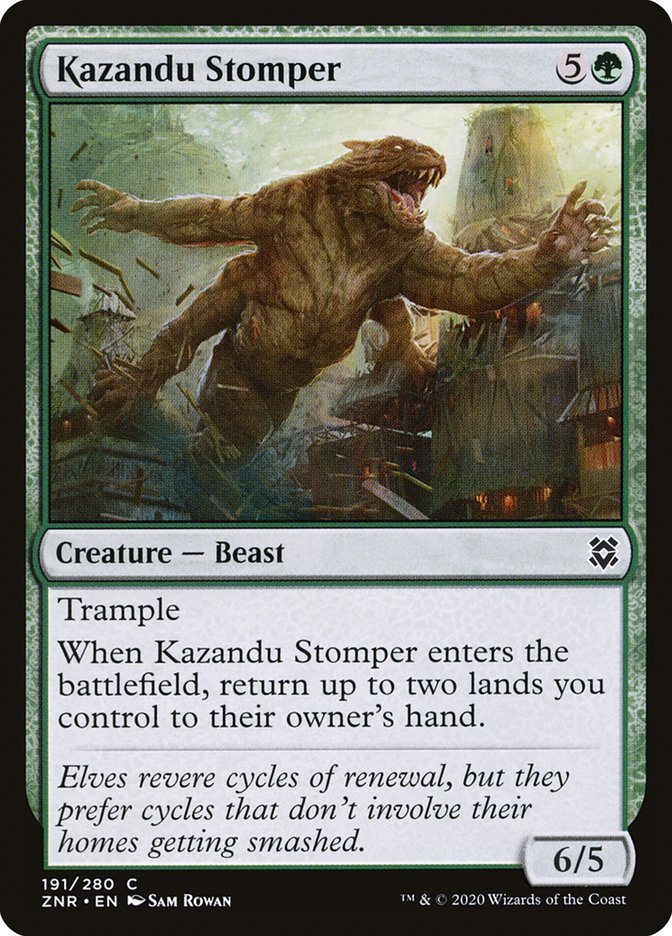 Kazandu Stomper [Zendikar Rising] | Gam3 Escape