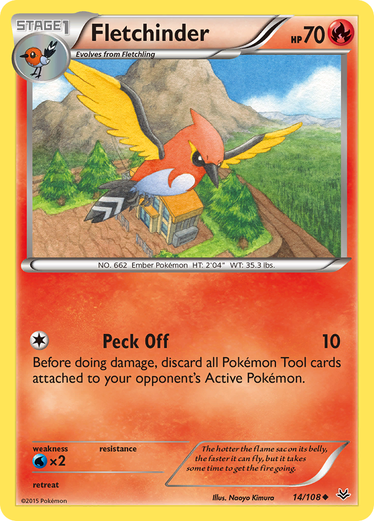 Fletchinder (14/108) [XY: Roaring Skies] | Gam3 Escape