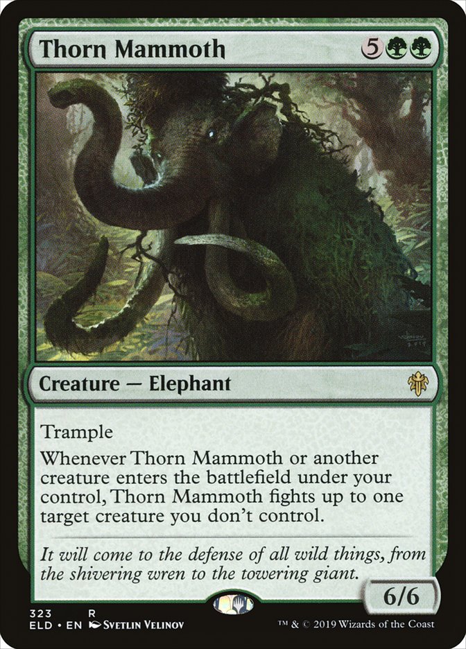 Thorn Mammoth [Throne of Eldraine] | Gam3 Escape