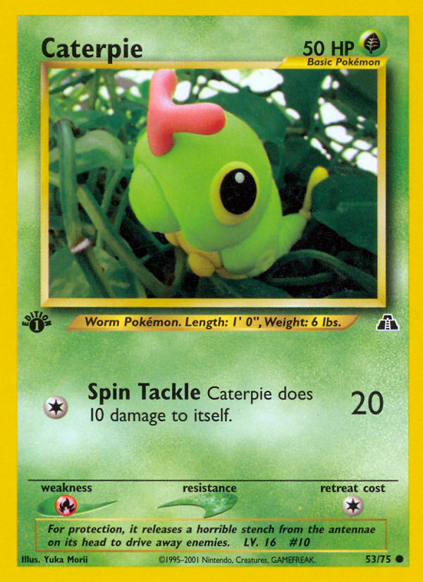 Caterpie (53/75) [Neo Discovery 1st Edition] | Gam3 Escape