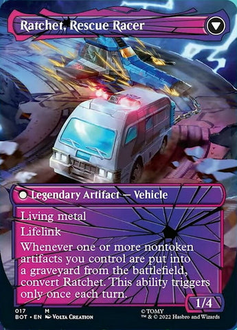 shattered glass mtg cards Ratchet, Field Medic // Ratchet, Rescue Racer (Shattered Glass) [Unive – Gam3 Escape