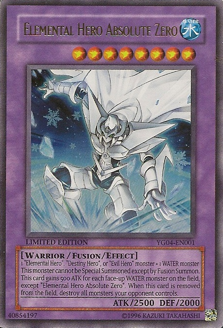 Elemental Hero Absolute Zero [YG04-EN001] Ultra Rare | Gam3 Escape