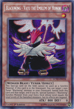 Blackwing - Vayu the Emblem of Honor [LC5D-EN118] Secret Rare | Gam3 Escape