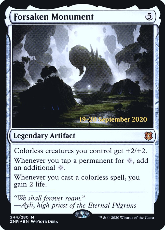 Forsaken Monument  [Zendikar Rising Prerelease Promos] | Gam3 Escape