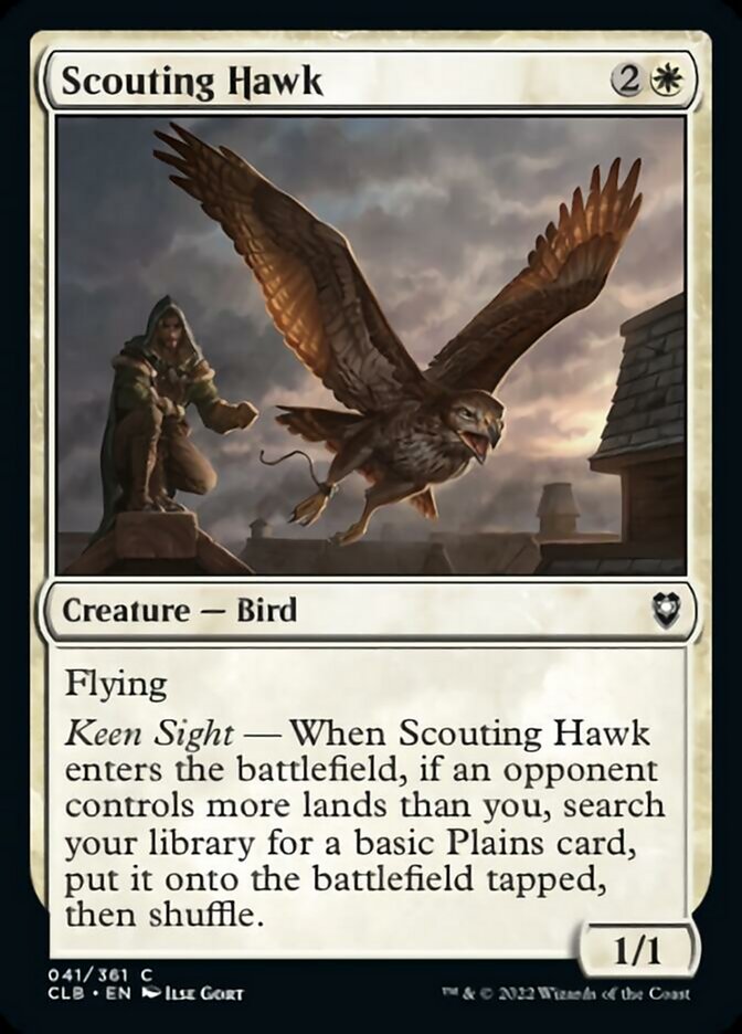 Scouting Hawk [Commander Legends: Battle for Baldur's Gate] | Gam3 Escape