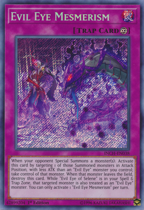 Evil Eye Mesmerism [INCH-EN038] Secret Rare | Gam3 Escape