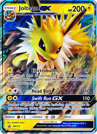 Jolteon GX (SM173) (Jumbo Card) [Sun & Moon: Black Star Promos] | Gam3 Escape