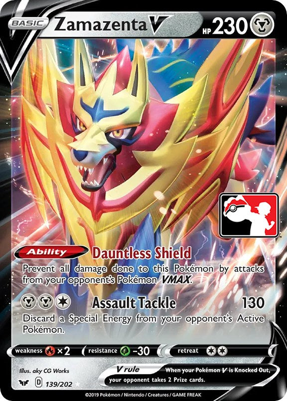 Zamazenta V (139/202) [Prize Pack Series One] | Gam3 Escape