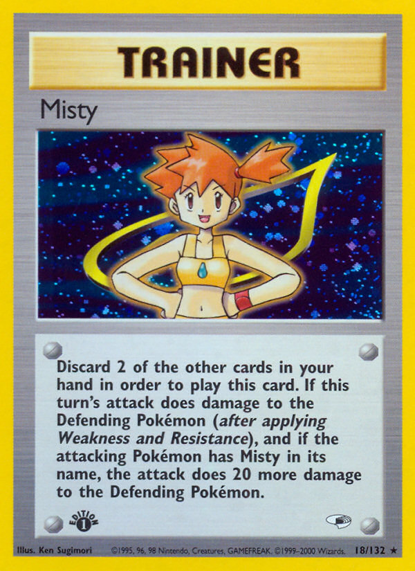 Misty (18/132) [Gym Heroes 1st Edition] | Gam3 Escape