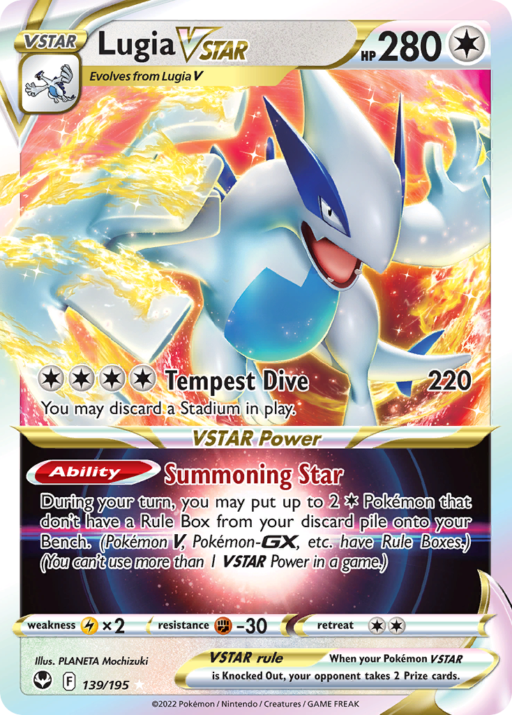 Lugia VSTAR (139/195) (Jumbo Card) [Sword & Shield: Silver Tempest] | Gam3 Escape