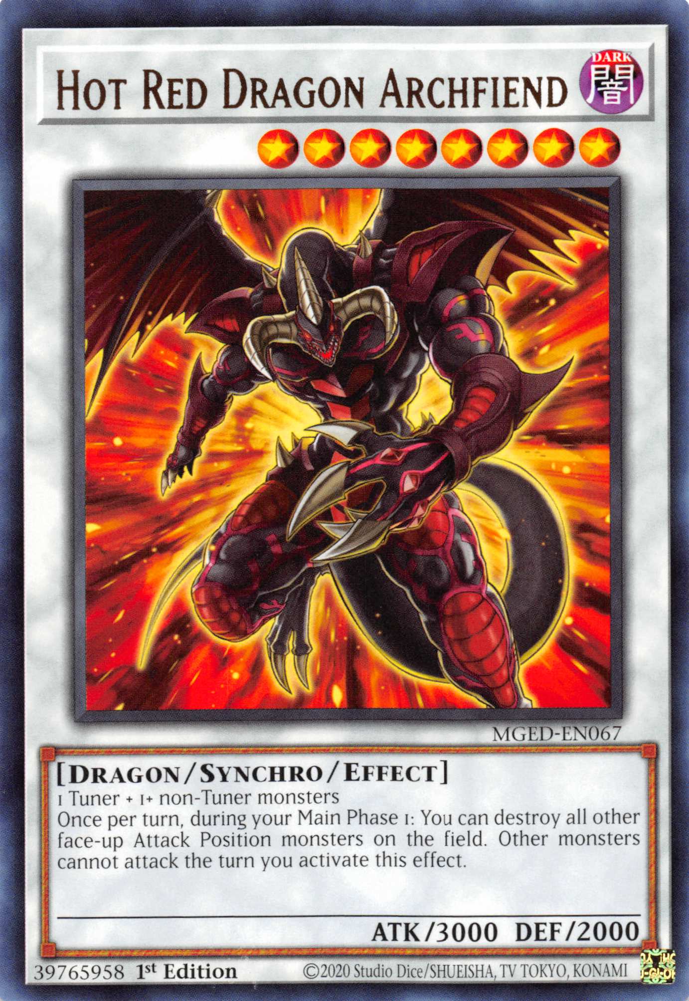 Hot Red Dragon Archfiend [MGED-EN067] Rare | Gam3 Escape