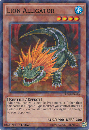 Lion Alligator (Shatterfoil) [BP03-EN089] Rare | Gam3 Escape