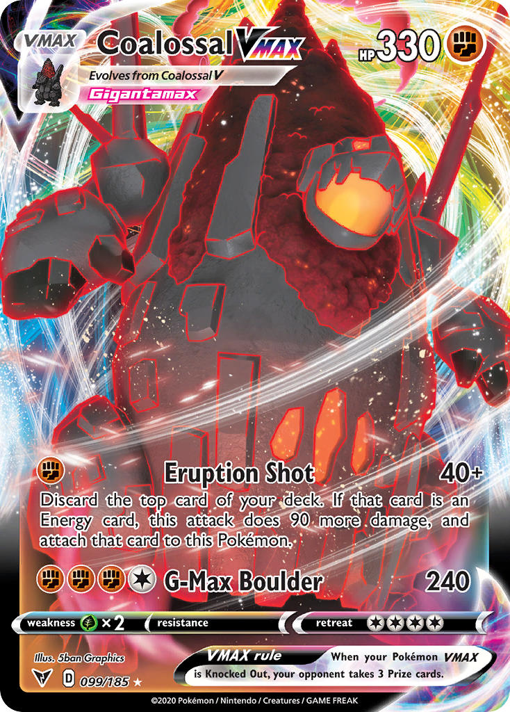 Coalossal VMAX (099/185) [Sword & Shield: Vivid Voltage] | Gam3 Escape