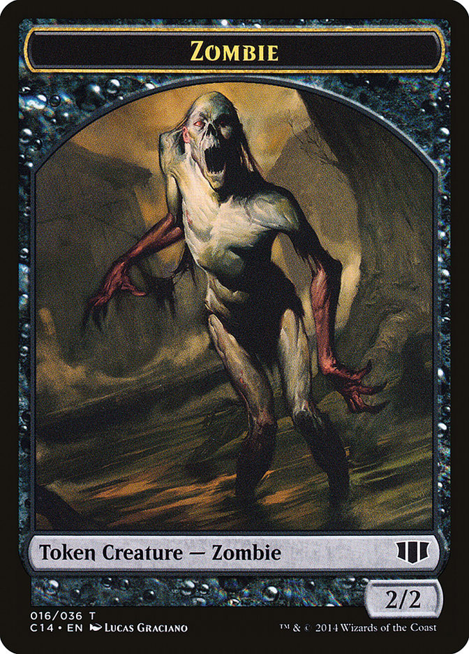 Demon (012/036) // Zombie (016/036) Double-sided Token [Commander 2014 Tokens] | Gam3 Escape
