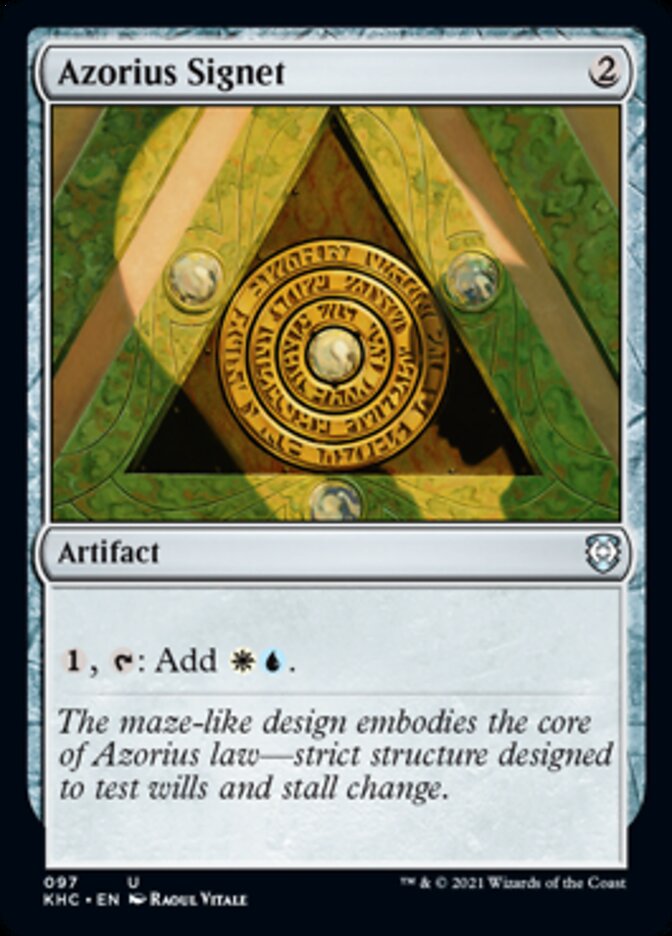 Azorius Signet [Kaldheim Commander] | Gam3 Escape