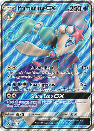 Primarina GX (SM39) (Jumbo Card) [Sun & Moon: Black Star Promos] | Gam3 Escape