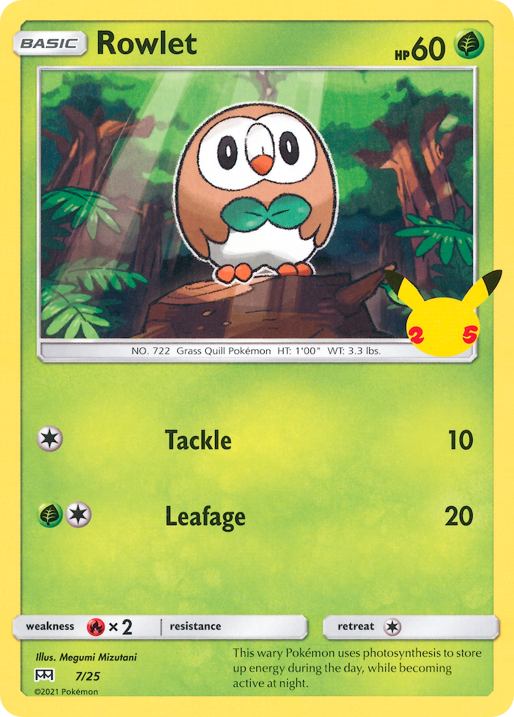 Rowlet (7/25) [McDonald's 25th Anniversary] | Gam3 Escape