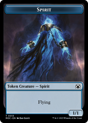 Spirit (9) // Spirit (13) Double-Sided Token [March of the Machine Commander Tokens] | Gam3 Escape