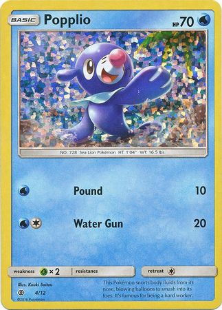 Popplio (4/12) [McDonald's Promos: 2017 Collection] | Gam3 Escape