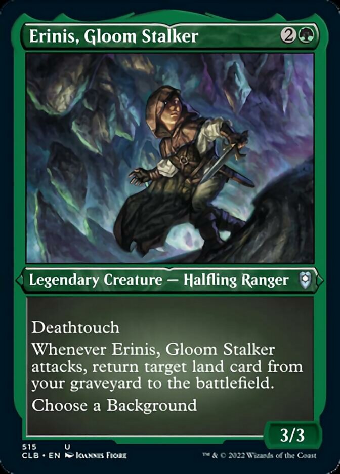 Erinis, Gloom Stalker (Foil Etched) [Commander Legends: Battle for Baldur's Gate] | Gam3 Escape