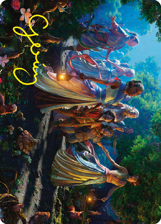 Realm Seekers Art Card (Gold-Stamped Signature) [The Lord of the Rings: Tales of Middle-earth Art Series] | Gam3 Escape
