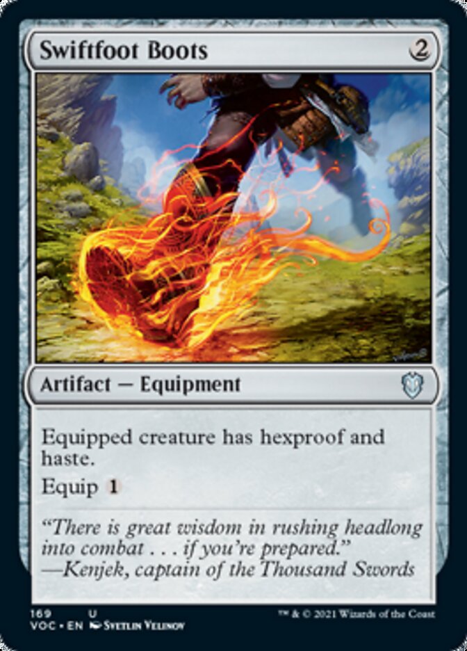 Swiftfoot Boots [Innistrad: Crimson Vow Commander] | Gam3 Escape