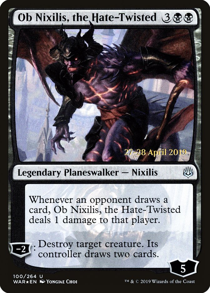 Ob Nixilis, the Hate-Twisted  [War of the Spark Prerelease Promos] | Gam3 Escape