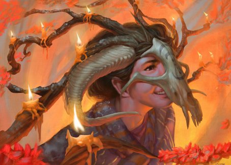 Hedgewitch's Mask Art Card [Innistrad: Midnight Hunt Art Series] | Gam3 Escape